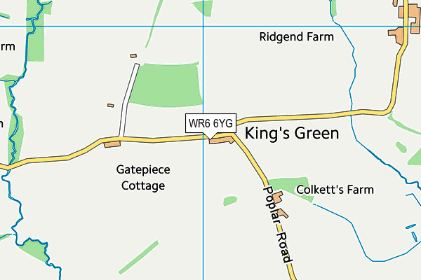 WR6 6YG map - OS VectorMap District (Ordnance Survey) WR6 6YG map - OS VectorMap District (Ordnance Survey)