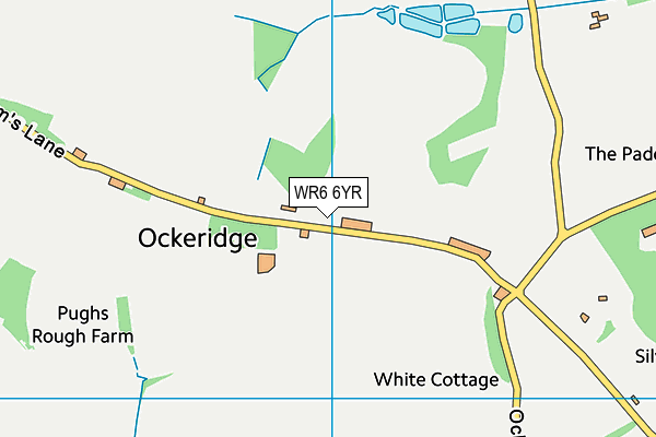 WR6 6YR map - OS VectorMap District (Ordnance Survey) WR6 6YR map - OS VectorMap District (Ordnance Survey)