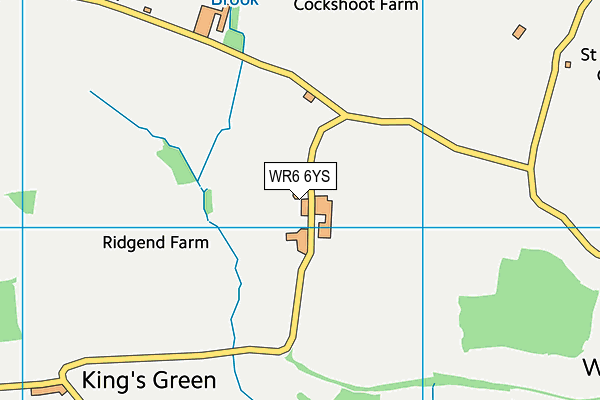 WR6 6YS map - OS VectorMap District (Ordnance Survey) WR6 6YS map - OS VectorMap District (Ordnance Survey)