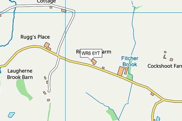 WR6 6YT map - OS VectorMap District (Ordnance Survey) WR6 6YT map - OS VectorMap District (Ordnance Survey)