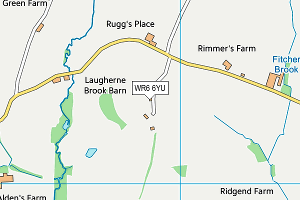 WR6 6YU map - OS VectorMap District (Ordnance Survey) WR6 6YU map - OS VectorMap District (Ordnance Survey)