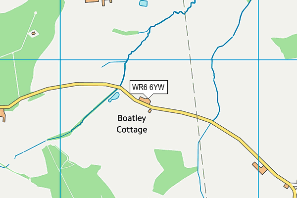 WR6 6YW map - OS VectorMap District (Ordnance Survey) WR6 6YW map - OS VectorMap District (Ordnance Survey)