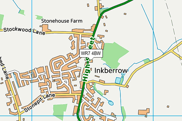 WR7 4BW map - OS VectorMap District (Ordnance Survey) WR7 4BW map - OS VectorMap District (Ordnance Survey)