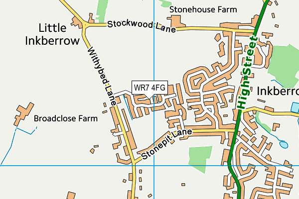 WR7 4FG map - OS VectorMap District (Ordnance Survey) WR7 4FG map - OS VectorMap District (Ordnance Survey)