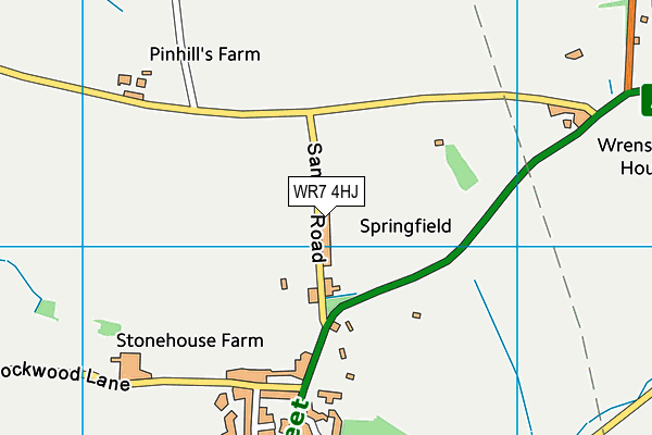 WR7 4HJ map - OS VectorMap District (Ordnance Survey) WR7 4HJ map - OS VectorMap District (Ordnance Survey)