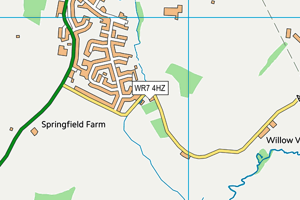 WR7 4HZ map - OS VectorMap District (Ordnance Survey) WR7 4HZ map - OS VectorMap District (Ordnance Survey)