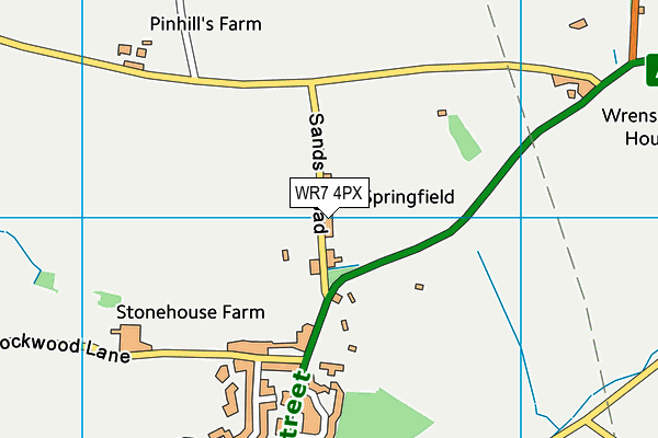 WR7 4PX map - OS VectorMap District (Ordnance Survey) WR7 4PX map - OS VectorMap District (Ordnance Survey)