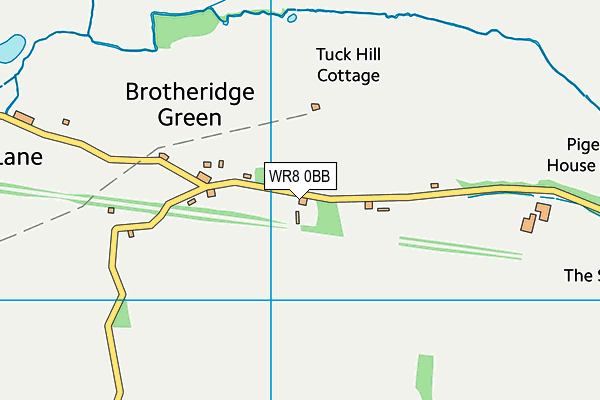 WR8 0BB map - OS VectorMap District (Ordnance Survey)