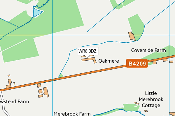 WR8 0DZ map - OS VectorMap District (Ordnance Survey) WR8 0DZ map - OS VectorMap District (Ordnance Survey)