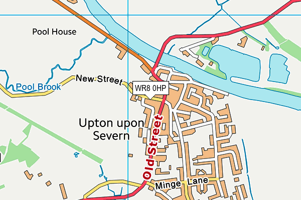 WR8 0HP map - OS VectorMap District (Ordnance Survey)