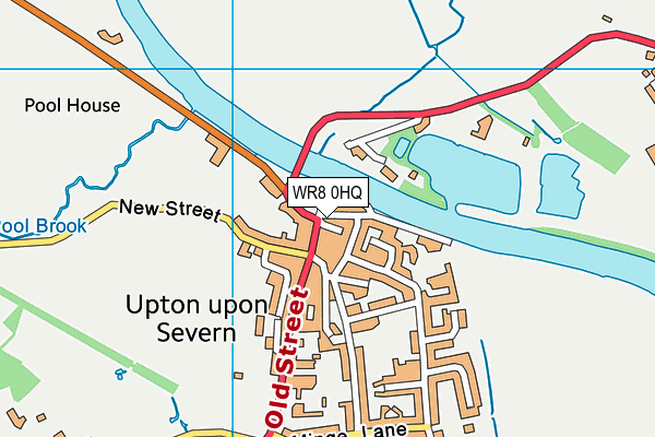 WR8 0HQ map - OS VectorMap District (Ordnance Survey)