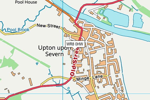 WR8 0HW map - OS VectorMap District (Ordnance Survey) WR8 0HW map - OS VectorMap District (Ordnance Survey)