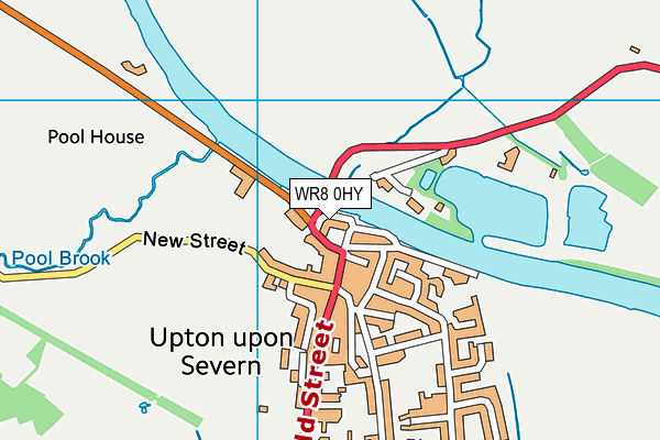 WR8 0HY map - OS VectorMap District (Ordnance Survey) WR8 0HY map - OS VectorMap District (Ordnance Survey)
