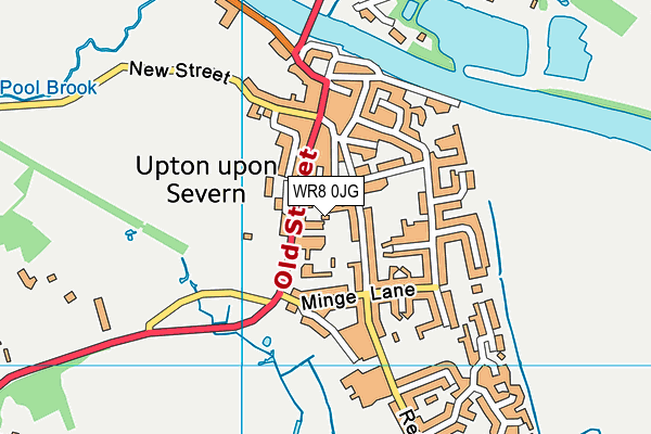 WR8 0JG map - OS VectorMap District (Ordnance Survey) WR8 0JG map - OS VectorMap District (Ordnance Survey)