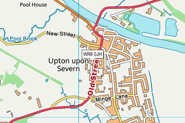 WR8 0JH map - OS VectorMap District (Ordnance Survey) WR8 0JH map - OS VectorMap District (Ordnance Survey)