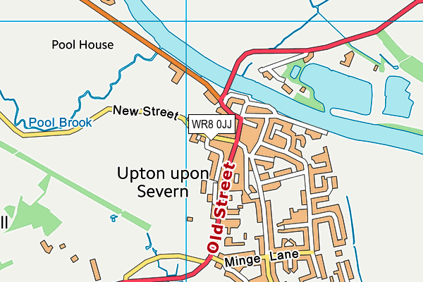 WR8 0JJ map - OS VectorMap District (Ordnance Survey)
