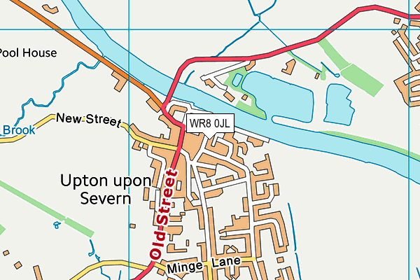 WR8 0JL map - OS VectorMap District (Ordnance Survey) WR8 0JL map - OS VectorMap District (Ordnance Survey)