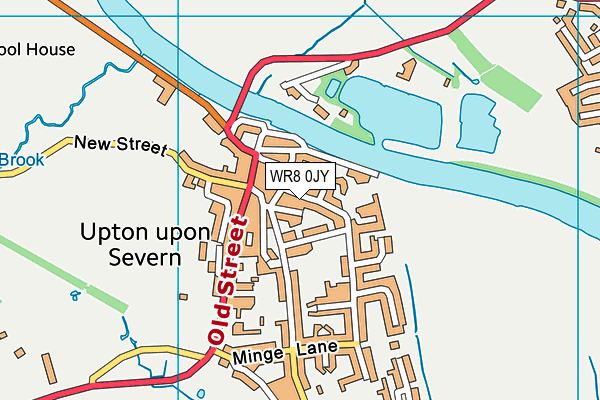 WR8 0JY map - OS VectorMap District (Ordnance Survey)
