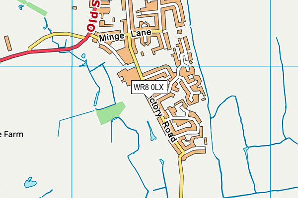 WR8 0LX map - OS VectorMap District (Ordnance Survey) WR8 0LX map - OS VectorMap District (Ordnance Survey)