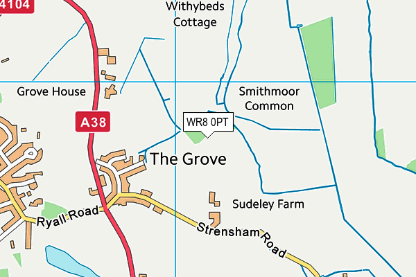 WR8 0PT map - OS VectorMap District (Ordnance Survey) WR8 0PT map - OS VectorMap District (Ordnance Survey)