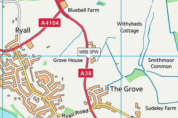 WR8 0PW map - OS VectorMap District (Ordnance Survey) WR8 0PW map - OS VectorMap District (Ordnance Survey)