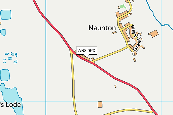 WR8 0PX map - OS VectorMap District (Ordnance Survey) WR8 0PX map - OS VectorMap District (Ordnance Survey)