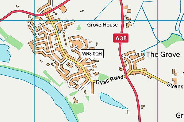WR8 0QH map - OS VectorMap District (Ordnance Survey) WR8 0QH map - OS VectorMap District (Ordnance Survey)