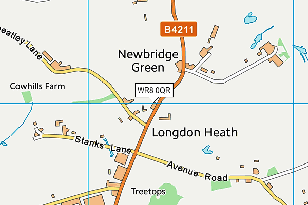 WR8 0QR map - OS VectorMap District (Ordnance Survey) WR8 0QR map - OS VectorMap District (Ordnance Survey)