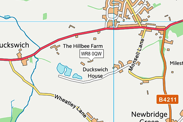 WR8 0QW map - OS VectorMap District (Ordnance Survey) WR8 0QW map - OS VectorMap District (Ordnance Survey)