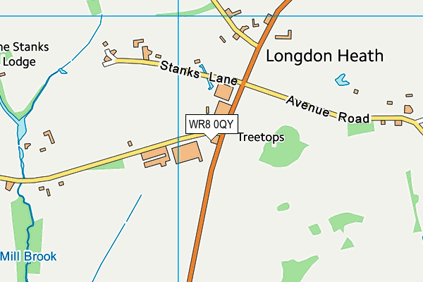 WR8 0QY map - OS VectorMap District (Ordnance Survey) WR8 0QY map - OS VectorMap District (Ordnance Survey)
