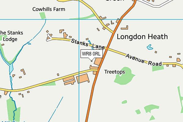 WR8 0RL map - OS VectorMap District (Ordnance Survey) WR8 0RL map - OS VectorMap District (Ordnance Survey)