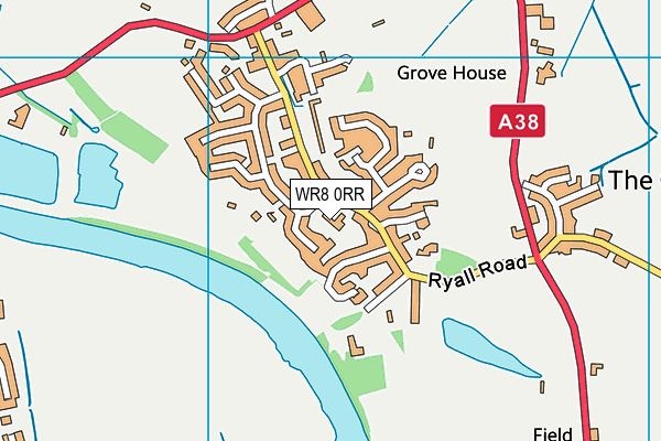 WR8 0RR map - OS VectorMap District (Ordnance Survey) WR8 0RR map - OS VectorMap District (Ordnance Survey)