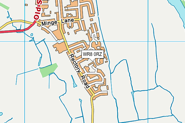 WR8 0RZ map - OS VectorMap District (Ordnance Survey) WR8 0RZ map - OS VectorMap District (Ordnance Survey)