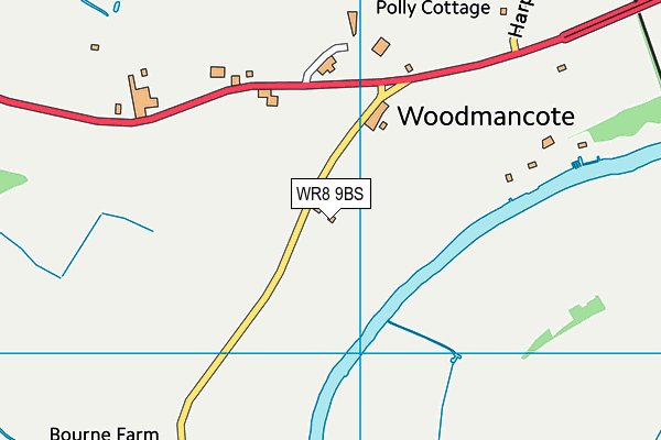 WR8 9BS map - OS VectorMap District (Ordnance Survey) WR8 9BS map - OS VectorMap District (Ordnance Survey)