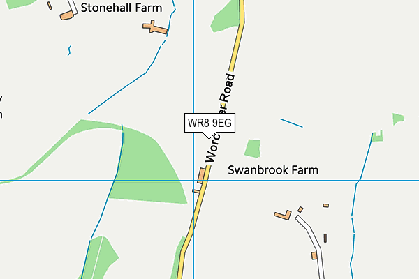 WR8 9EG map - OS VectorMap District (Ordnance Survey) WR8 9EG map - OS VectorMap District (Ordnance Survey)