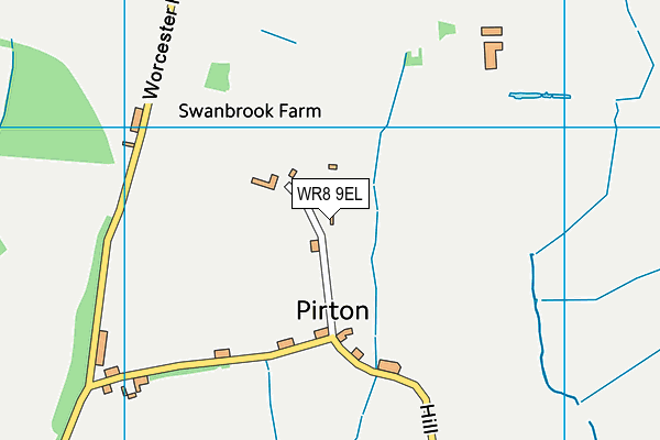 WR8 9EL map - OS VectorMap District (Ordnance Survey) WR8 9EL map - OS VectorMap District (Ordnance Survey)