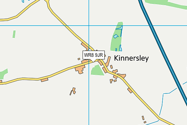 WR8 9JR map - OS VectorMap District (Ordnance Survey)