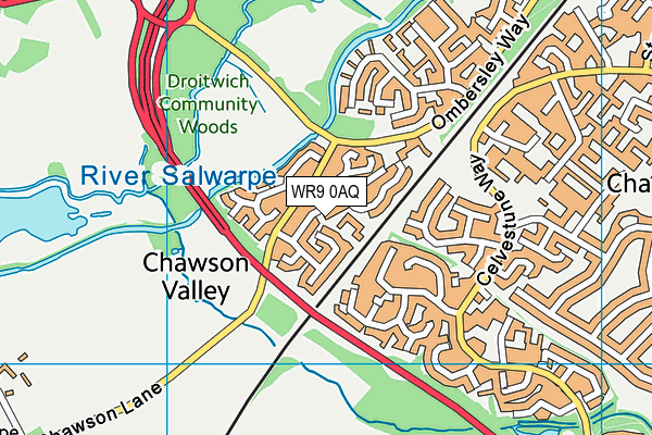 WR9 0AQ map - OS VectorMap District (Ordnance Survey) WR9 0AQ map - OS VectorMap District (Ordnance Survey)