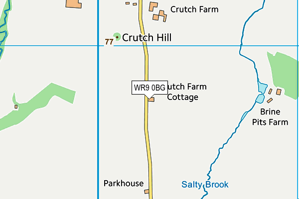 WR9 0BG map - OS VectorMap District (Ordnance Survey)