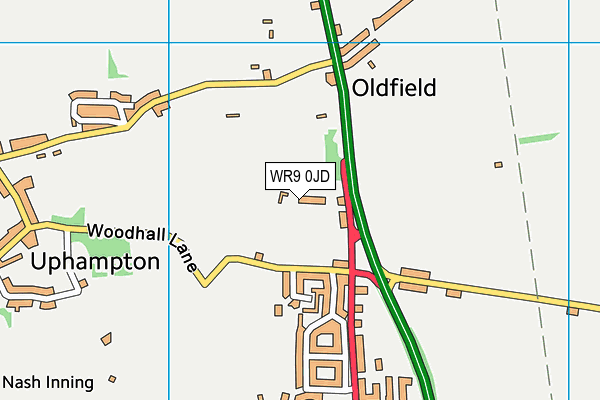 WR9 0JD map - OS VectorMap District (Ordnance Survey) WR9 0JD map - OS VectorMap District (Ordnance Survey)