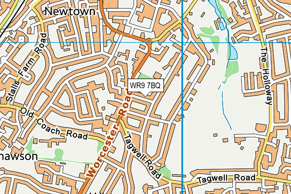 WR9 7BQ map - OS VectorMap District (Ordnance Survey)