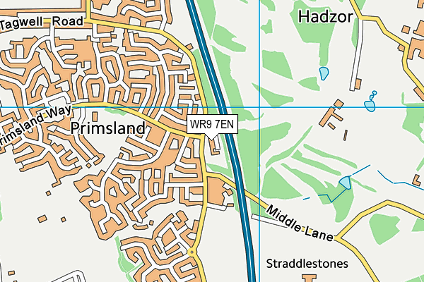 WR9 7EN map - OS VectorMap District (Ordnance Survey)