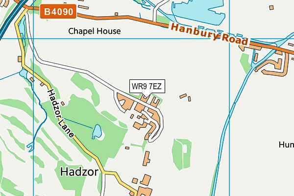 WR9 7EZ map - OS VectorMap District (Ordnance Survey)