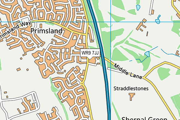 WR9 7JJ map - OS VectorMap District (Ordnance Survey)