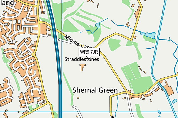 WR9 7JR map - OS VectorMap District (Ordnance Survey) WR9 7JR map - OS VectorMap District (Ordnance Survey)