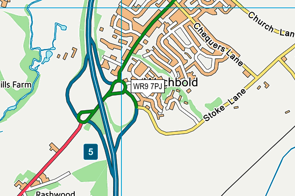 WR9 7PJ map - OS VectorMap District (Ordnance Survey) WR9 7PJ map - OS VectorMap District (Ordnance Survey)