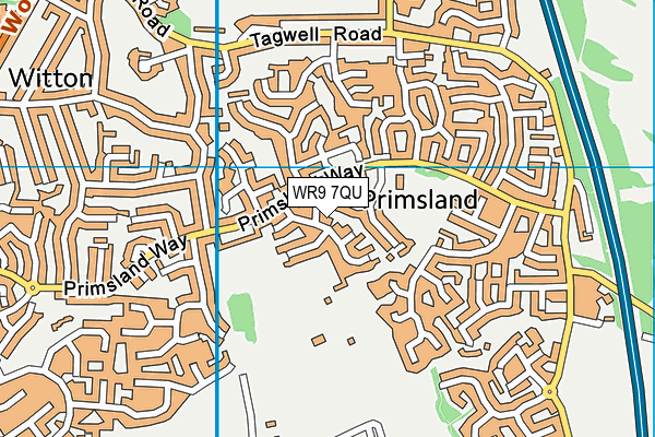 WR9 7QU map - OS VectorMap District (Ordnance Survey)