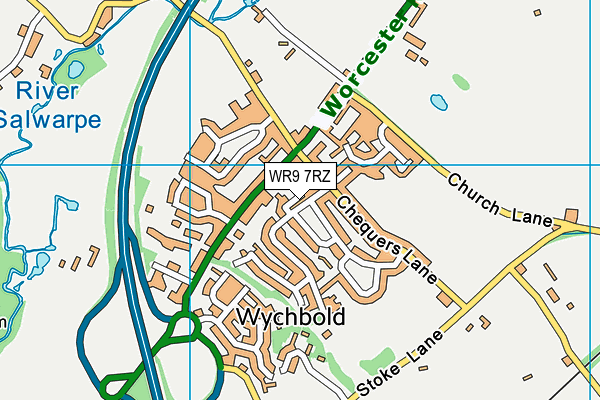 WR9 7RZ map - OS VectorMap District (Ordnance Survey) WR9 7RZ map - OS VectorMap District (Ordnance Survey)
