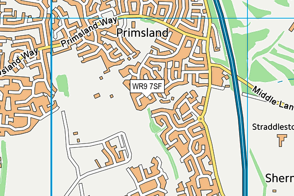 WR9 7SF map - OS VectorMap District (Ordnance Survey) WR9 7SF map - OS VectorMap District (Ordnance Survey)