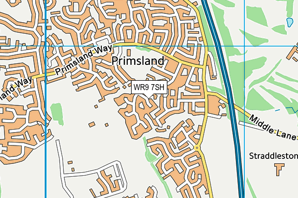 WR9 7SH map - OS VectorMap District (Ordnance Survey)